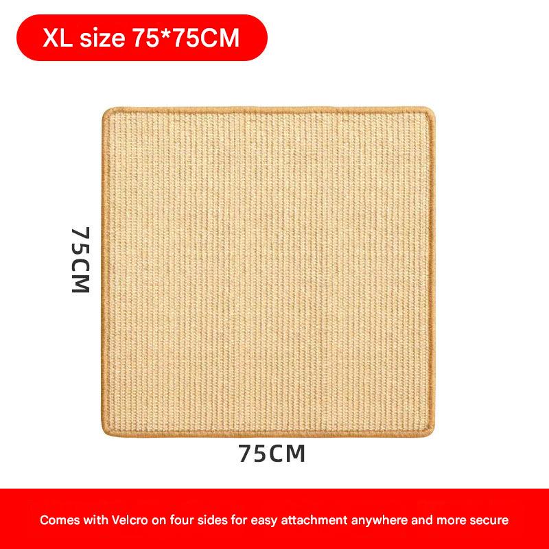 Wall-Mounted Sisal Cat Scratcher Pad | No-Shed Scratch Board Protector for Sofa & Furniture | Durable, Washable Cat Claw Mat – Multiple Sizes