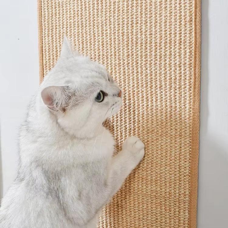 Wall-Mounted Sisal Cat Scratcher Pad | No-Shed Scratch Board Protector for Sofa & Furniture | Durable, Washable Cat Claw Mat – Multiple Sizes