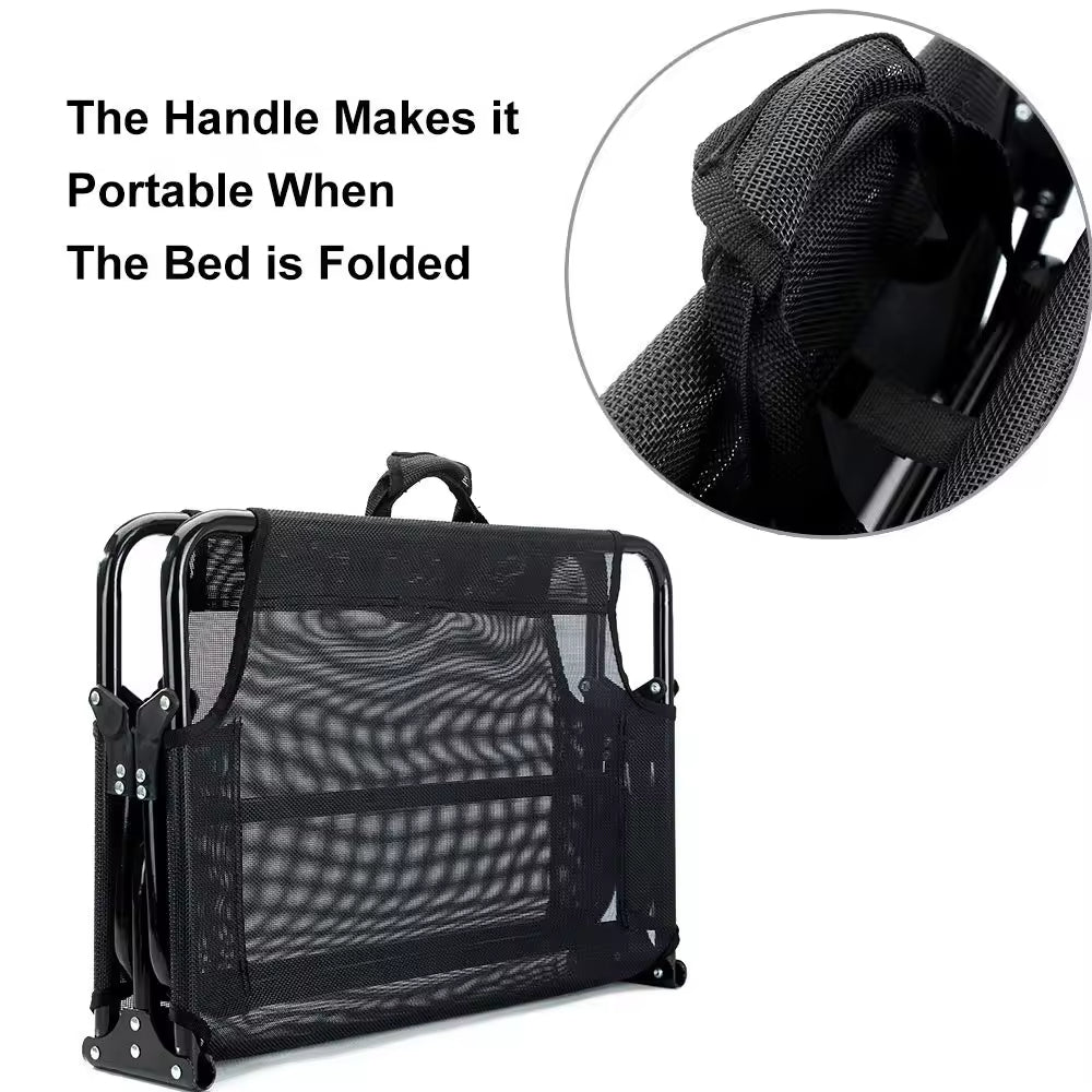 Foldable Elevated Dog Bed | Heavy Duty Waterproof Pet Bed for Medium & Large Dogs | Easy to Assemble, Portable Pet Cot for Outdoor & Indoor Use