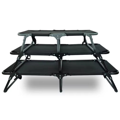 Foldable Elevated Dog Bed | Heavy Duty Waterproof Pet Bed for Medium & Large Dogs | Easy to Assemble, Portable Pet Cot for Outdoor & Indoor Use