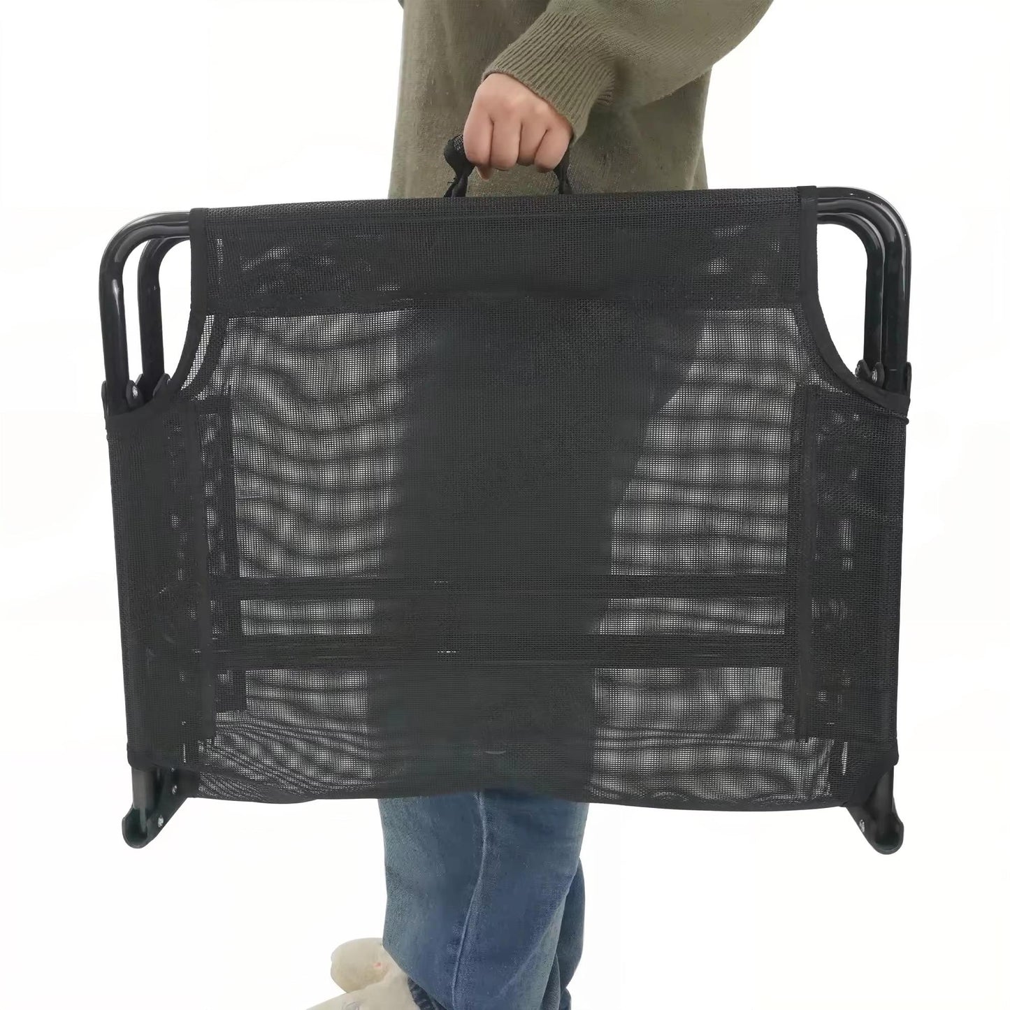 Foldable Elevated Dog Bed | Heavy Duty Waterproof Pet Bed for Medium & Large Dogs | Easy to Assemble, Portable Pet Cot for Outdoor & Indoor Use