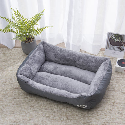 Waterproof & Scratch-Resistant Pet Bed | Plush Dog & Cat Cushion | Washable Oxford Fabric Kennel Mat | Anti-Dirt & Durable Pet Sleeping Pad