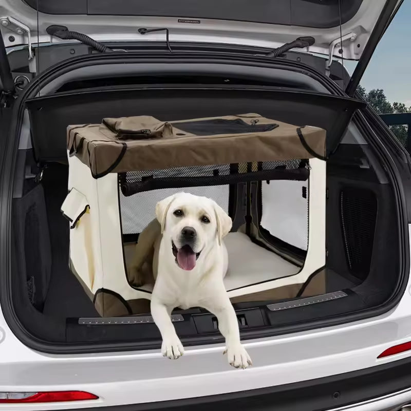 Portable Foldable Pet Travel Crate | Handheld Dog & Cat Carrier | Indoor & Outdoor Pet Cage | Cross-Border Travel Kennel