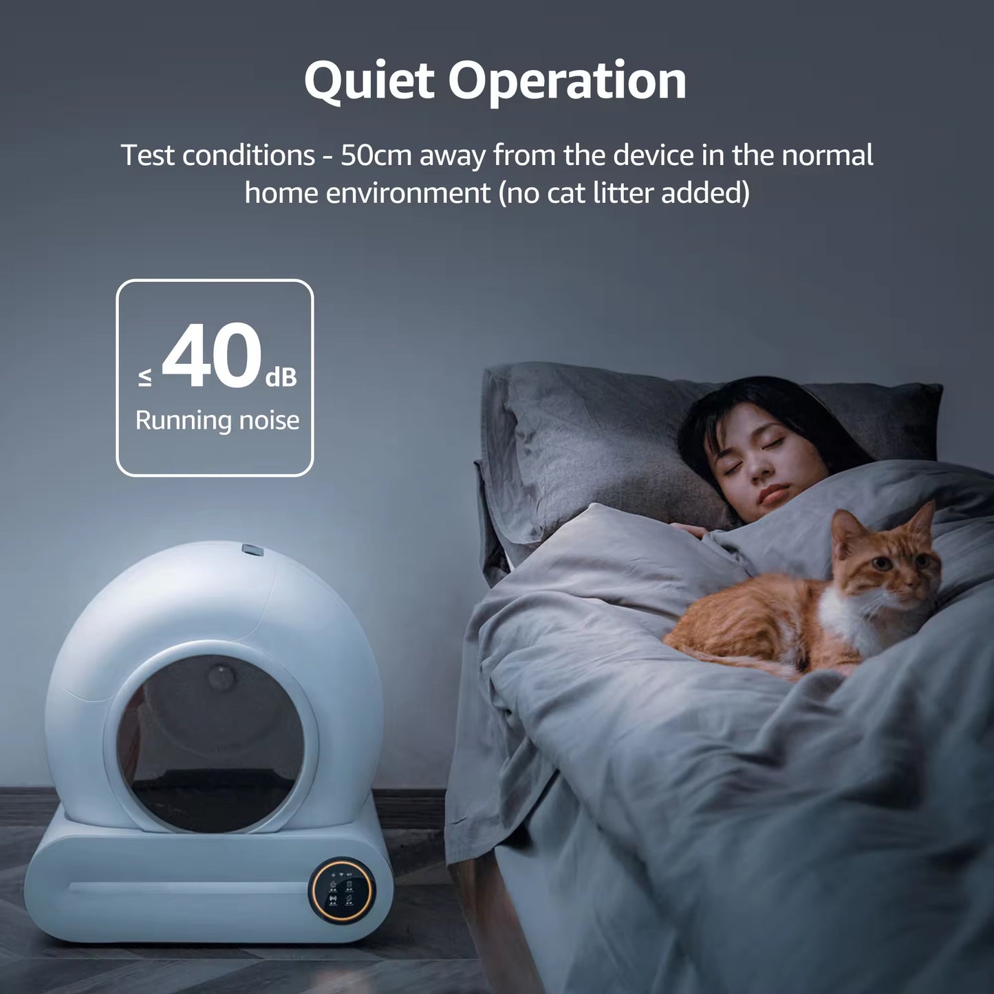 Automatic Self-Cleaning Cat Litter Box | Smart Odor Control | Large Capacity APP-Connected Cat Toilet
