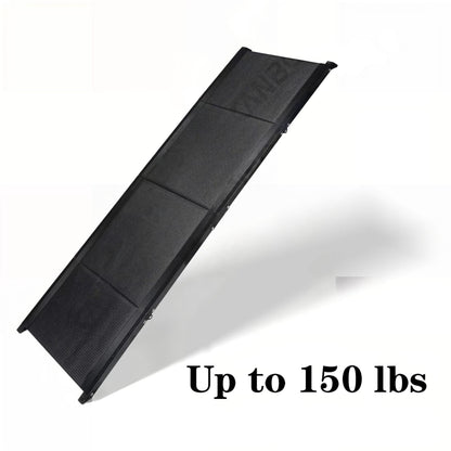 Foldable Car Dog Ramp | Anti-Slip Oxford Cloth Pet Ladder | Portable Dog Stairs for Cars, SUVs & Home | Heavy-Duty Pet Ramp up to 150 lbs