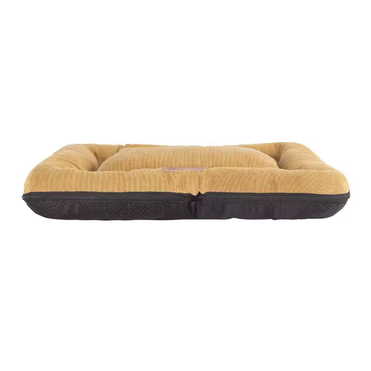 Corduroy Pet Bed Mat – Washable, Breathable & Warm Dog Cushion | All-Season Cozy Pet Bed for Small to XXL Dogs