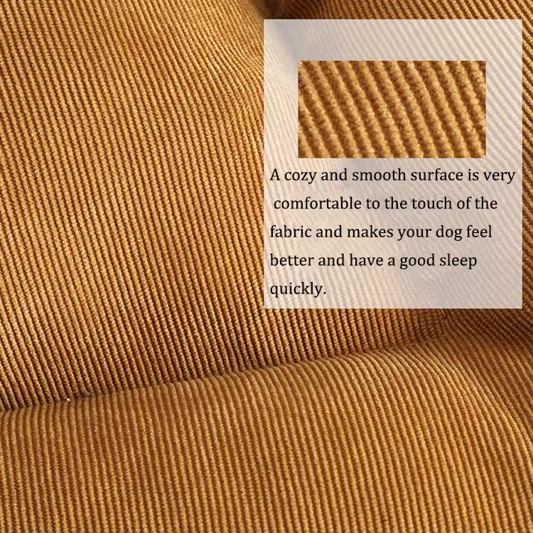 Corduroy Pet Bed Mat – Washable, Breathable & Warm Dog Cushion | All-Season Cozy Pet Bed for Small to XXL Dogs