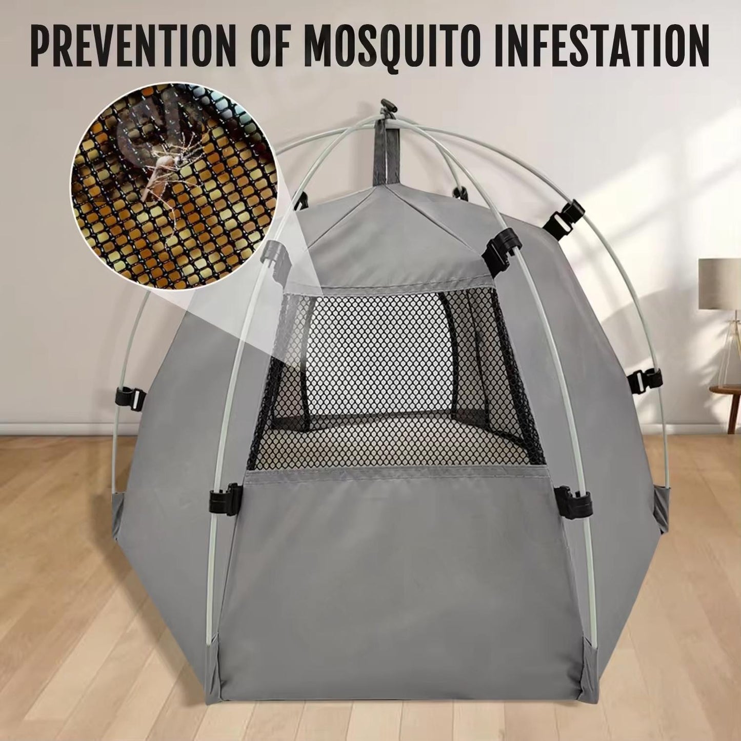 Cozy Winter Cat Tent Bed | Oxford Fabric Semi-Enclosed Indoor Pet House with Removable Cushion | Warm & Durable Pet Shelter for Cats & Small Dogs