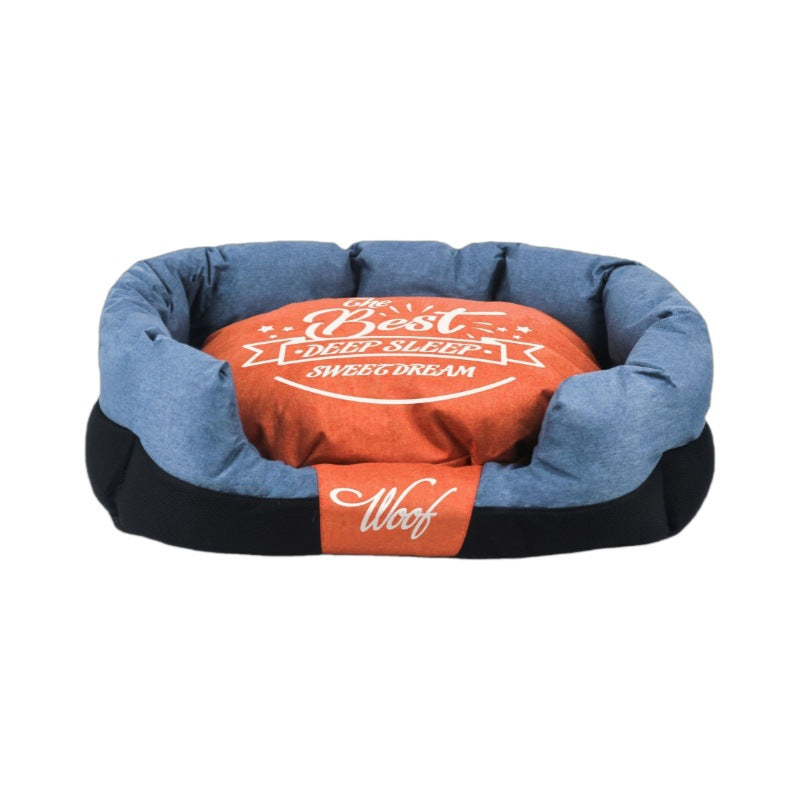 Luxury Teflon Pet Bed | Washable Dog Sofa & Cat Nest | Anti-Stain, Durable & Comfortable Pet House for Cats & Small Dogs