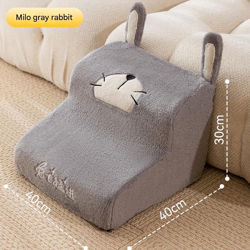 Cute Bee & Bunny Pet Stairs | Wave Design Pet Ramp for Small Dogs, Senior Pets & Cats | Anti-Slip, Washable, Orthopedic Support