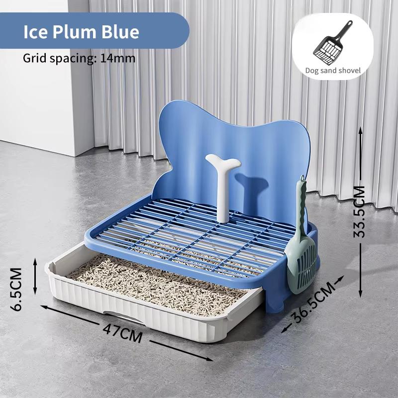 Durable Drawer-Style Dog Toilet with Iron Grid | Easy to Clean, Hygienic Pet Potty Trainer