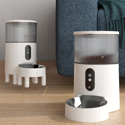 Automatic Pet Feeder with HD Camera & Voice | Smart Cat & Dog Feeder | APP Control, Scheduled Feeding, 3L Large Capacity