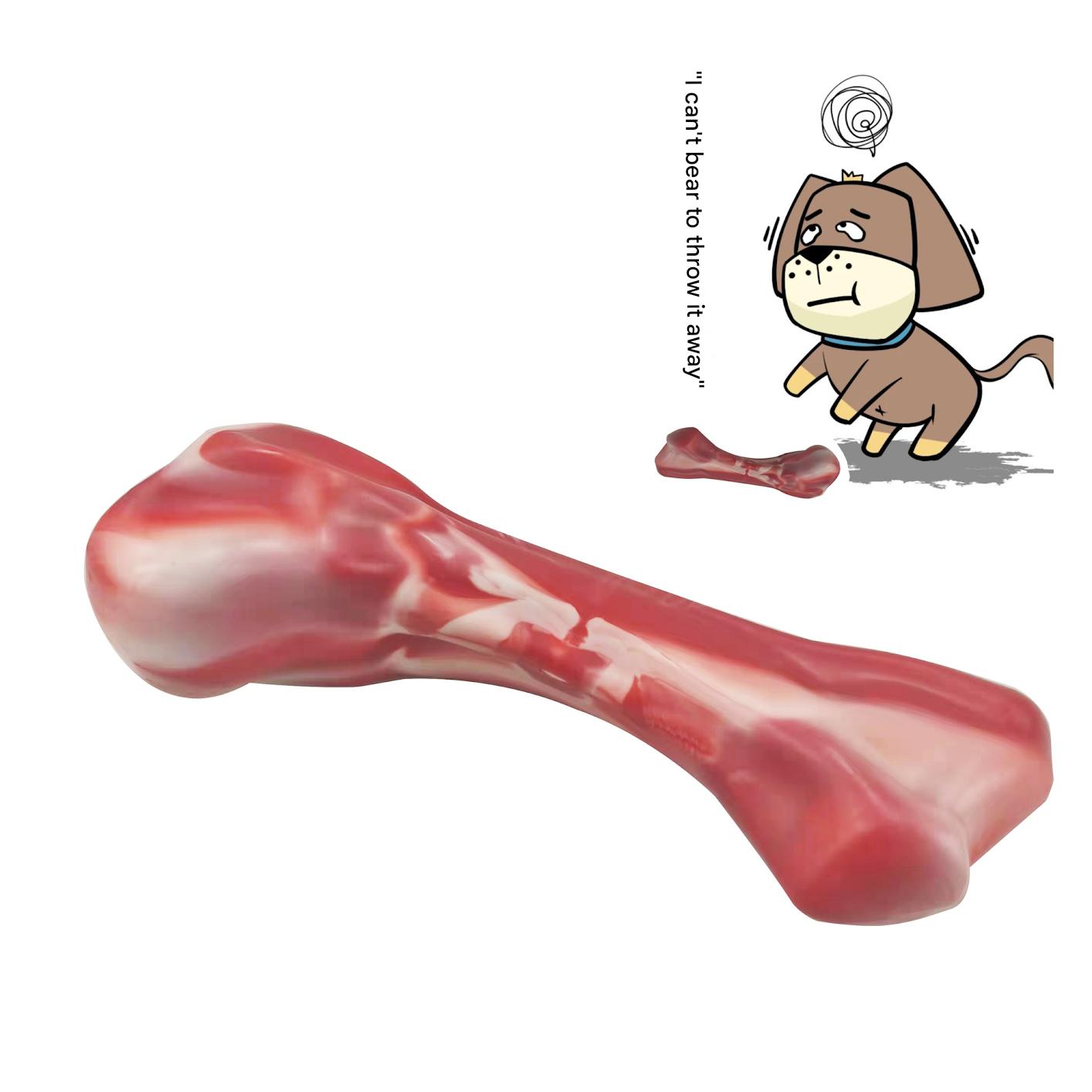 Durable Nylon Dog Chew Bone Toy | Teeth Cleaning &amp; Interactive Training Stick for Medium &amp; Large Dogs