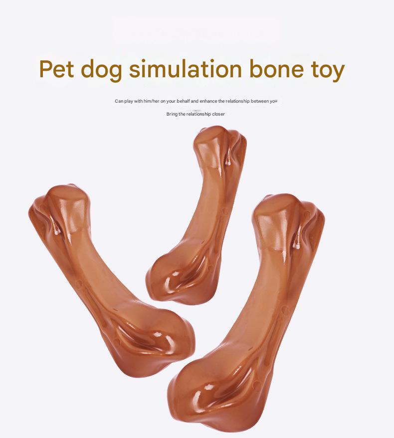 Durable Nylon Dog Chew Bone Toy | Teeth Cleaning &amp; Interactive Training Stick for Medium &amp; Large Dogs