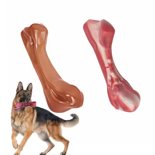 Durable Nylon Dog Chew Bone Toy | Teeth Cleaning &amp; Interactive Training Stick for Medium &amp; Large Dogs
