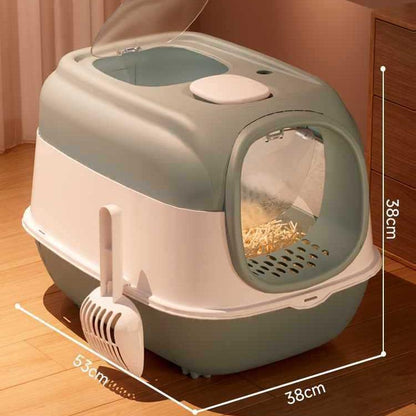 Enclosed Cat Litter Box with Door | Odor Control, Easy Clean & Wholesale Available