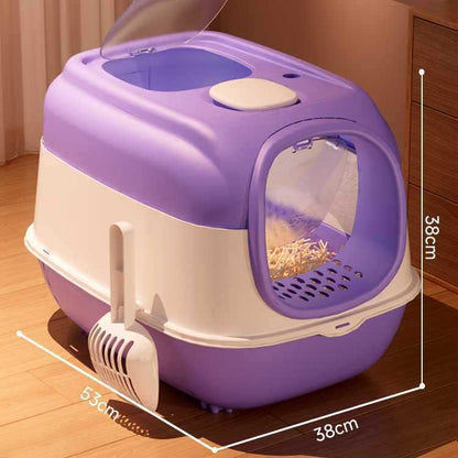 Enclosed Cat Litter Box with Door | Odor Control, Easy Clean & Wholesale Available