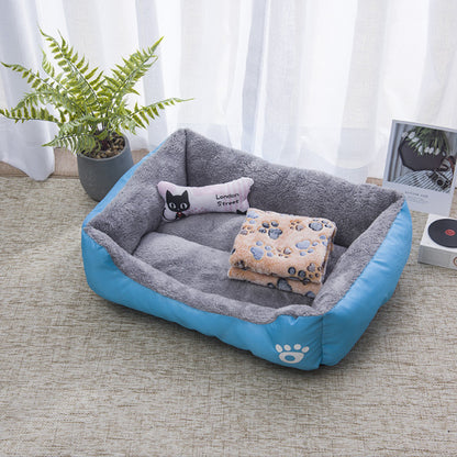 Waterproof & Scratch-Resistant Pet Bed | Plush Dog & Cat Cushion | Washable Oxford Fabric Kennel Mat | Anti-Dirt & Durable Pet Sleeping Pad