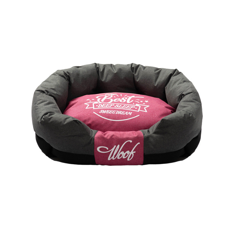 Luxury Teflon Pet Bed | Washable Dog Sofa & Cat Nest | Anti-Stain, Durable & Comfortable Pet House for Cats & Small Dogs