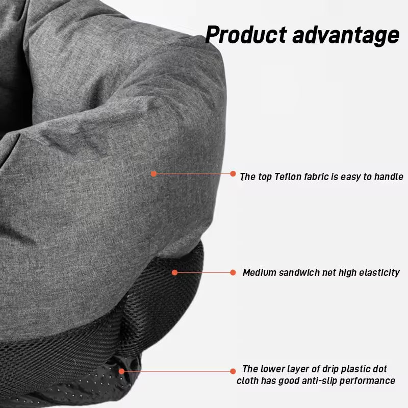 Luxury Teflon Pet Bed | Washable Dog Sofa & Cat Nest | Anti-Stain, Durable & Comfortable Pet House for Cats & Small Dogs
