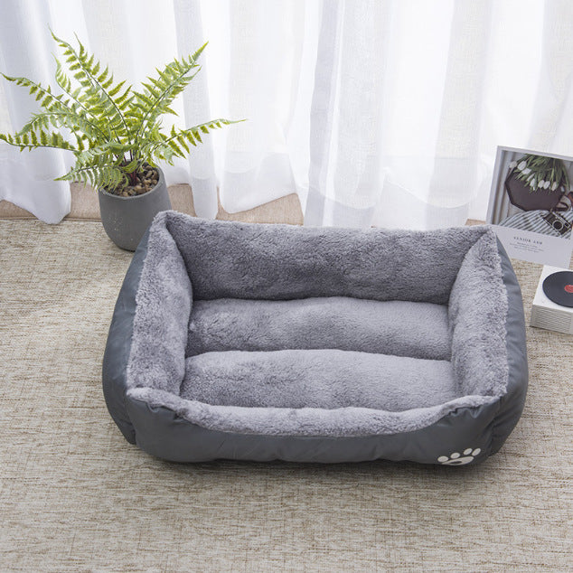 Waterproof & Scratch-Resistant Pet Bed | Plush Dog & Cat Cushion | Washable Oxford Fabric Kennel Mat | Anti-Dirt & Durable Pet Sleeping Pad