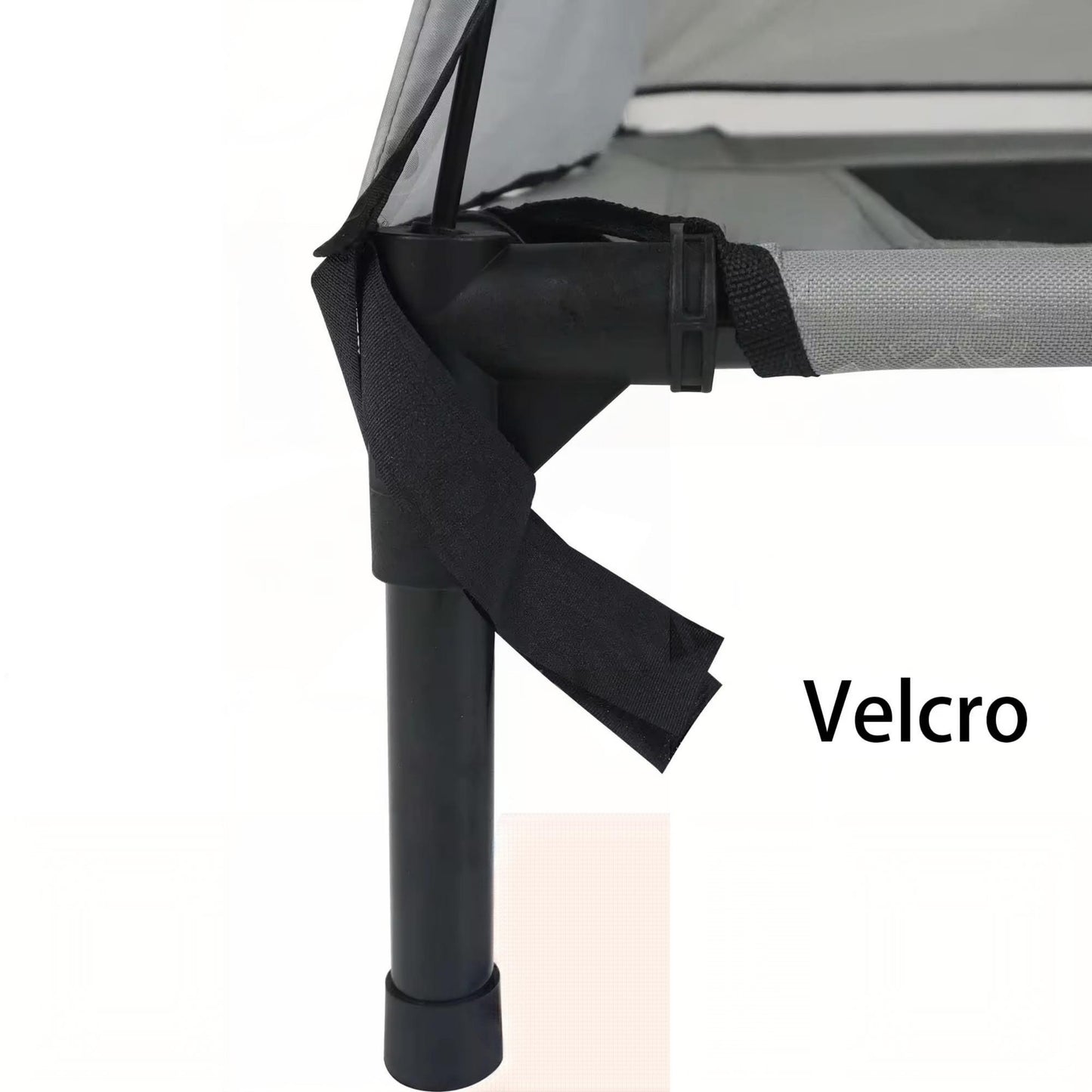 Outdoor Elevated Dog Bed with Sunshade Canopy – Waterproof, Anti-Moisture Tent Dog Bed for Spring &amp; Summer | Raised Pet Cot for Large Dogs, Travel &amp; Camping