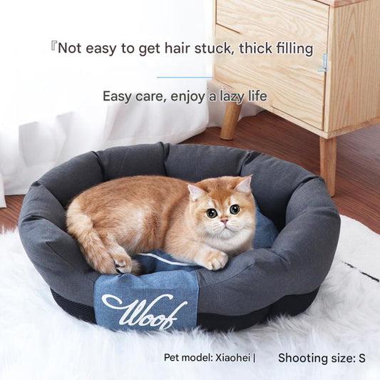Luxury Teflon Pet Bed | Washable Dog Sofa & Cat Nest | Anti-Stain, Durable & Comfortable Pet House for Cats & Small Dogs