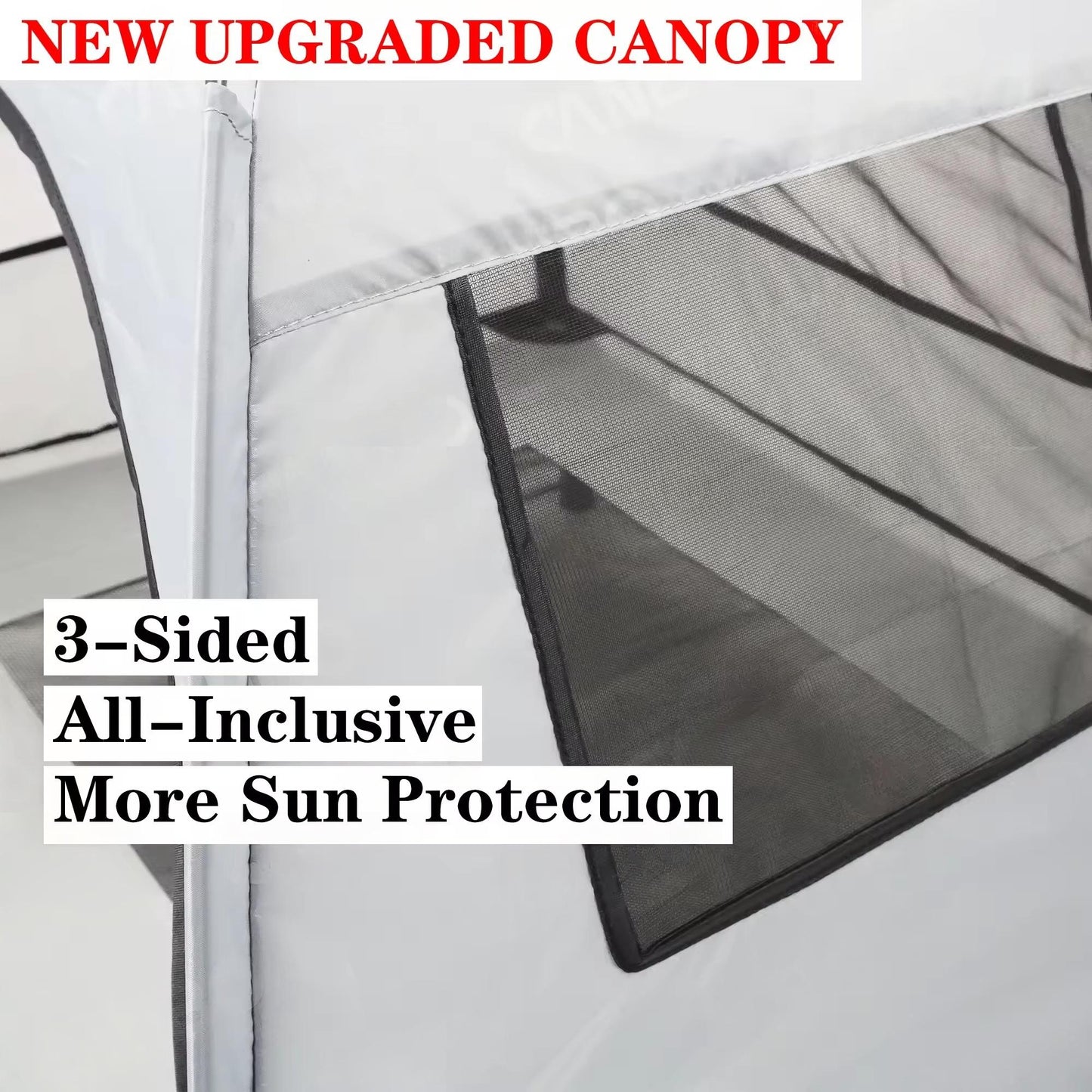 Outdoor Elevated Dog Tent Bed with Canopy  Portable Pet Cot for Camping, Beach & Backyard  Sun Protection & Cooling Dog Cot