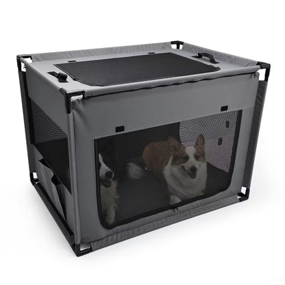 Extra Large Detachable Pet Crate | Foldable Oxford Dog & Cat Whelping Box | Heavy-Duty Indoor & Outdoor Kennel for Medium, Large & Multiple Pets
