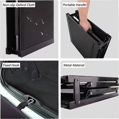 Foldable Car Dog Ramp | Anti-Slip Oxford Cloth Pet Ladder | Portable Dog Stairs for Cars, SUVs & Home | Heavy-Duty Pet Ramp up to 150 lbs