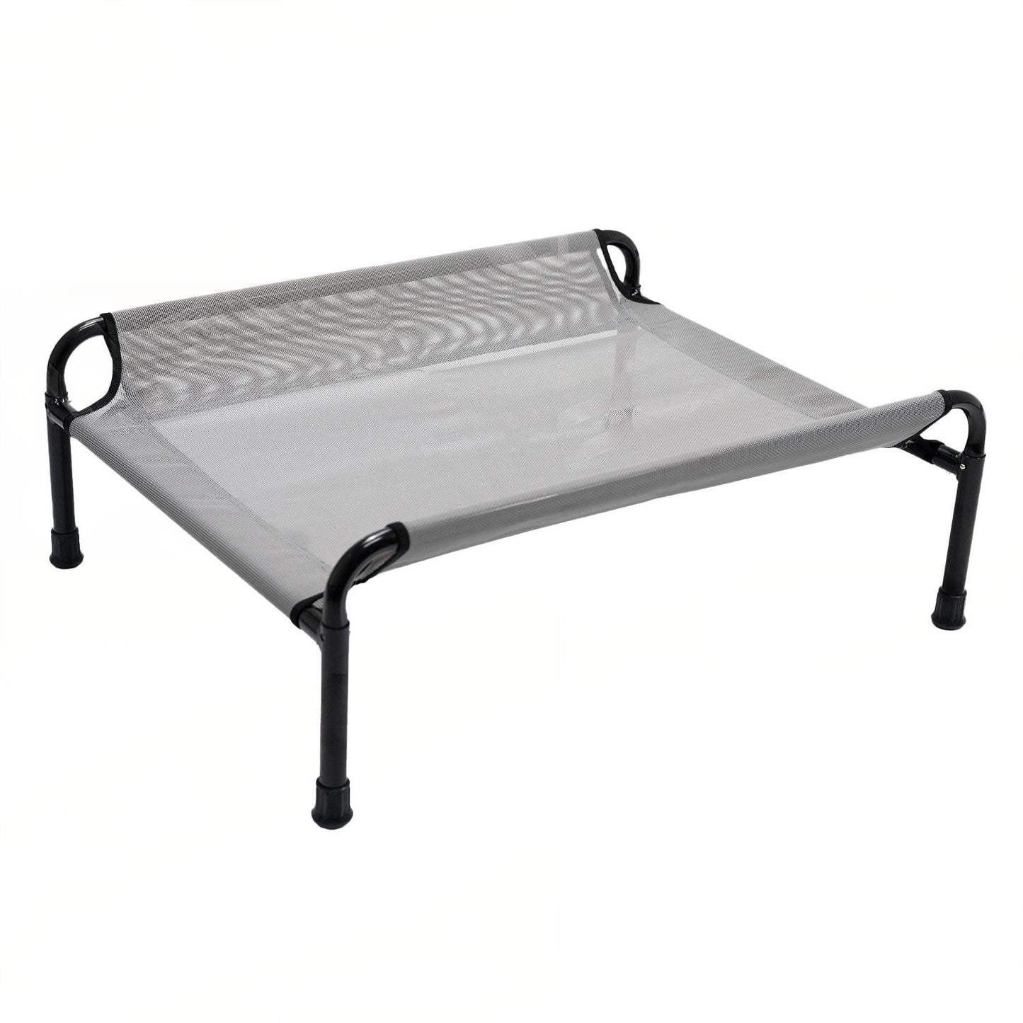 Durable Iron Frame Elevated Pet Bed | Tear-Resistant Textiline Fabric for Large Dogs | Elevated Outdoor Pet Bed