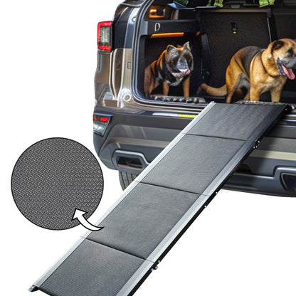 Foldable Car Dog Ramp | Anti-Slip Oxford Cloth Pet Ladder | Portable Dog Stairs for Cars, SUVs & Home | Heavy-Duty Pet Ramp up to 150 lbs