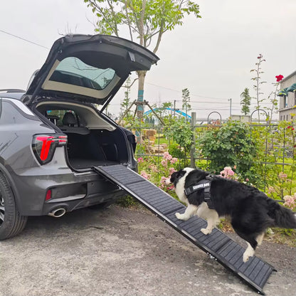 Foldable Felt Dog Car Ramp | Portable Non-Slip Pet Ladder for SUVs, Trucks & Indoor Use