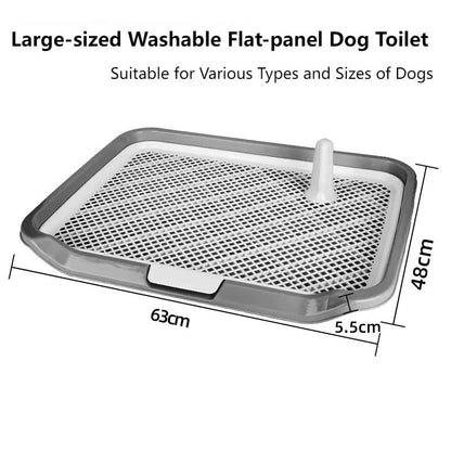 Washable Dog Toilet Tray | Large Pet Training Pad with Removable Grid & Urine Drawer – Indoor Puppy Potty for Small & Large Dogs