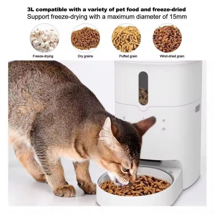 Smart Automatic Pet Feeder with WiFi APP Control | Dual Bowls | 3L / 6L Large Capacity | Cats & Dogs
