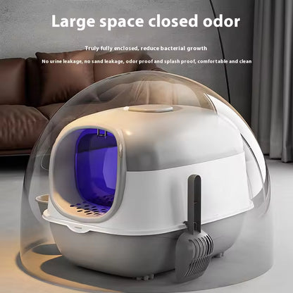 Enclosed Cat Litter Box with Door | Odor Control, Easy Clean & Wholesale Available
