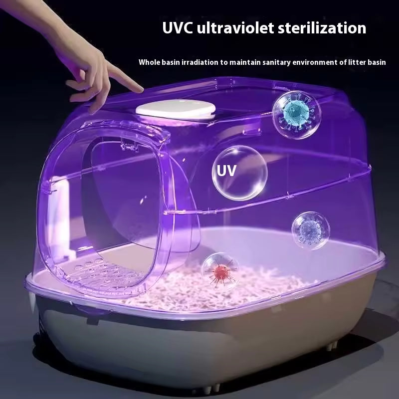 Enclosed Cat Litter Box with Door | Odor Control, Easy Clean & Wholesale Available