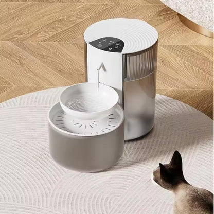 Smart Pet Water Dispenser with Clean & Dirty Water Separation | Automatic Pet Water Fountain with Wireless Charging | 3L Capacity for Cats & Dogs