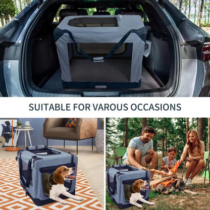PHH-PC05 Portable Pet Crate | Foldable Dog & Cat Tent Kennel | Travel Carrier for Pets