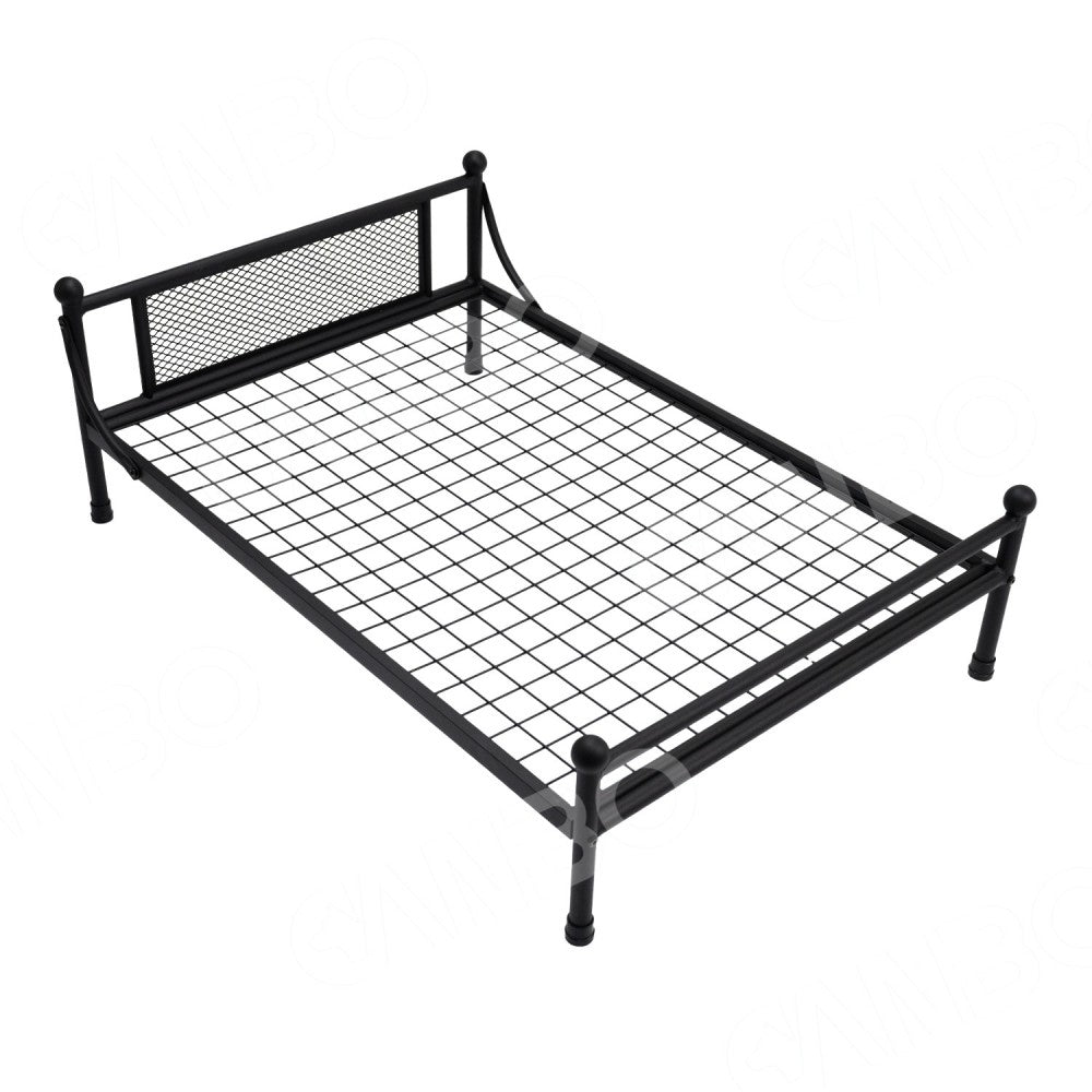 Winter Elevated Dog Bed with Cushion | Iron Frame Pet Cot | Durable, Breathable & Cozy Pet Furniture for Medium & Large Dogs