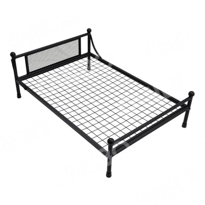 Winter Elevated Dog Bed with Cushion | Iron Frame Pet Cot | Durable, Breathable & Cozy Pet Furniture for Medium & Large Dogs
