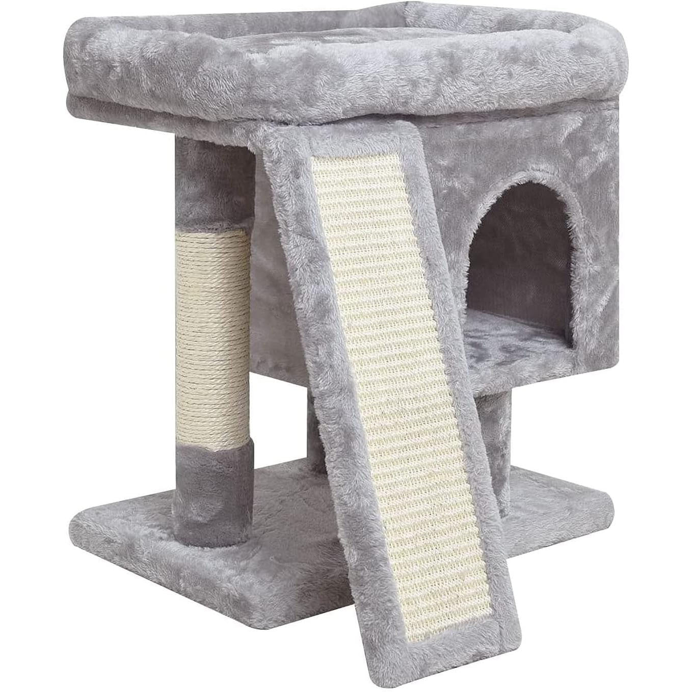 Multi-Functional Cat Nest & Climbing Tower with Scratching Board – Space-Saving All-Season Pet Home