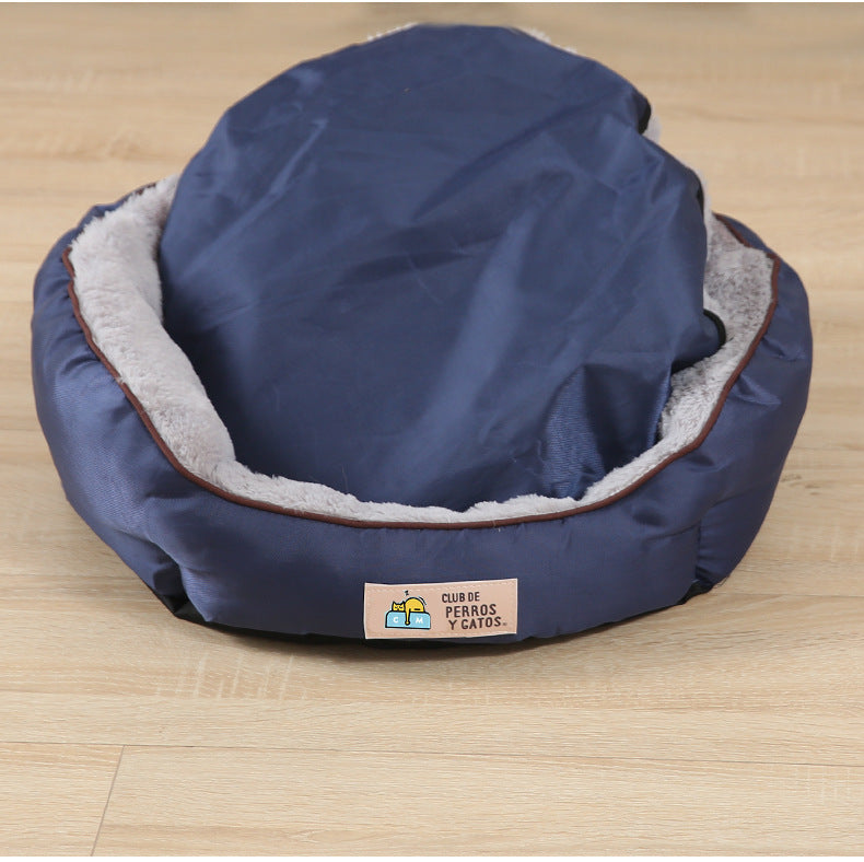 Plush Pet Bed Egg Tart Design – Winter Warm Cat Nest & Dog Bed | Cozy, Anti-Slip, Washable & Breathable Cushion for Small, Medium & Large Pets