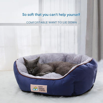 Plush Pet Bed Egg Tart Design – Winter Warm Cat Nest & Dog Bed | Cozy, Anti-Slip, Washable & Breathable Cushion for Small, Medium & Large Pets