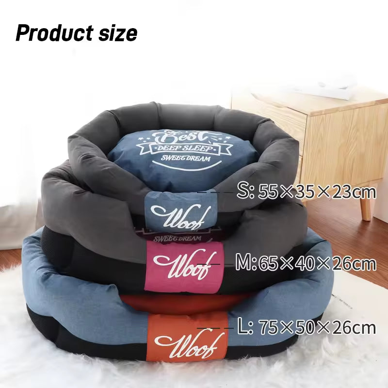 Luxury Teflon Pet Bed | Washable Dog Sofa & Cat Nest | Anti-Stain, Durable & Comfortable Pet House for Cats & Small Dogs