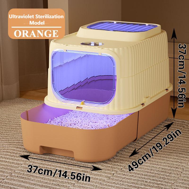 Multi-Functional Cat Litter Box | Easy-Clean Drawer, Odor & Germ Control, Wholesale Available