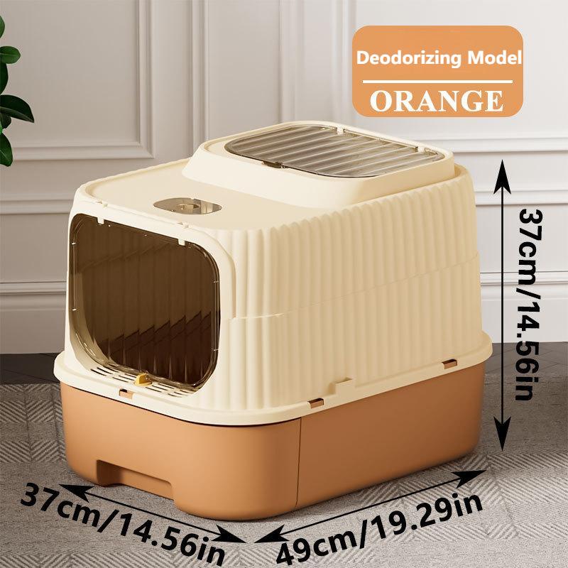 Multi-Functional Cat Litter Box | Easy-Clean Drawer, Odor & Germ Control, Wholesale Available
