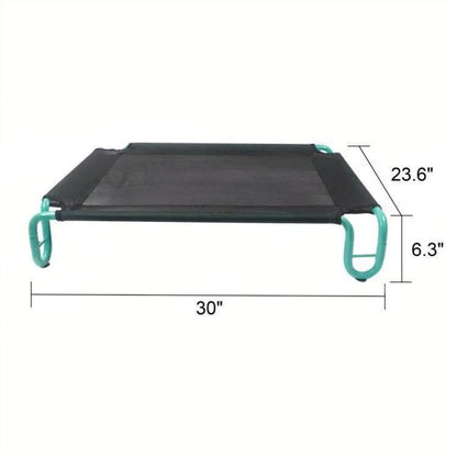 Outdoor Elevated Dog Bed | Waterproof & Chew-Resistant Pet Cot | Detachable Iron Frame with Teslin Mesh | Raised Cooling Dog Cot for Small, Medium & Large Dogs