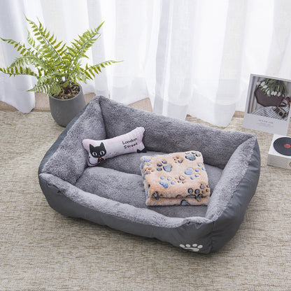 Waterproof & Scratch-Resistant Pet Bed | Plush Dog & Cat Cushion | Washable Oxford Fabric Kennel Mat | Anti-Dirt & Durable Pet Sleeping Pad