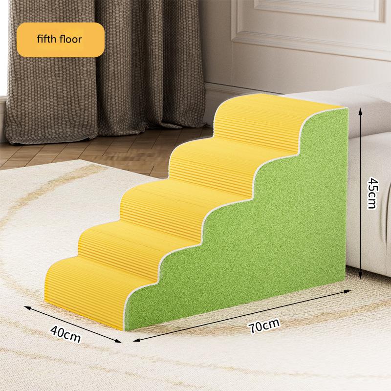 Pet Stairs for Small Dogs & Cats | Anti-Slip Washable Pet Ramp | 3/4/5 Steps Bed & Sofa Ladder